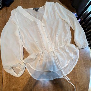 Sheer White blouse